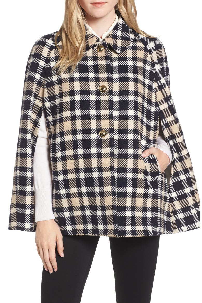Windowpane Anderson Cape, Main, color, NASSAU NAVY MULTI