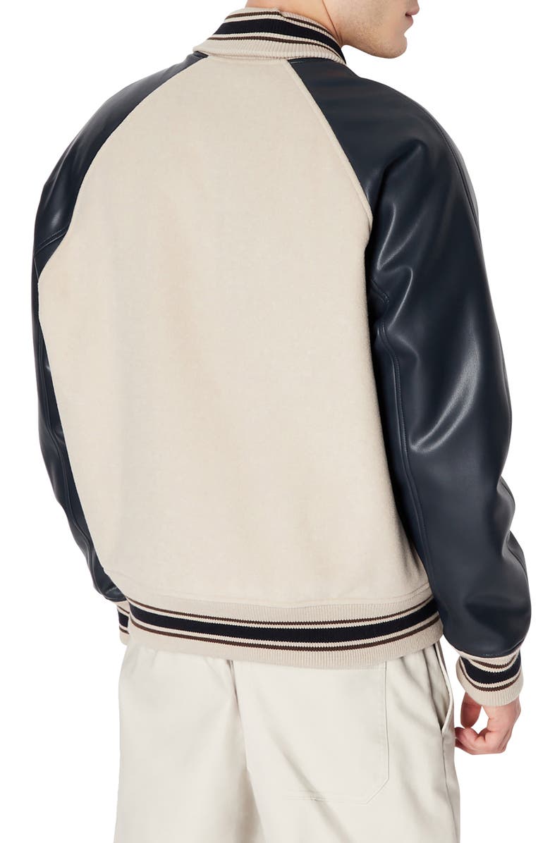 Armani Exchange Collegiate Bomber Jacket, Alternate, color, 