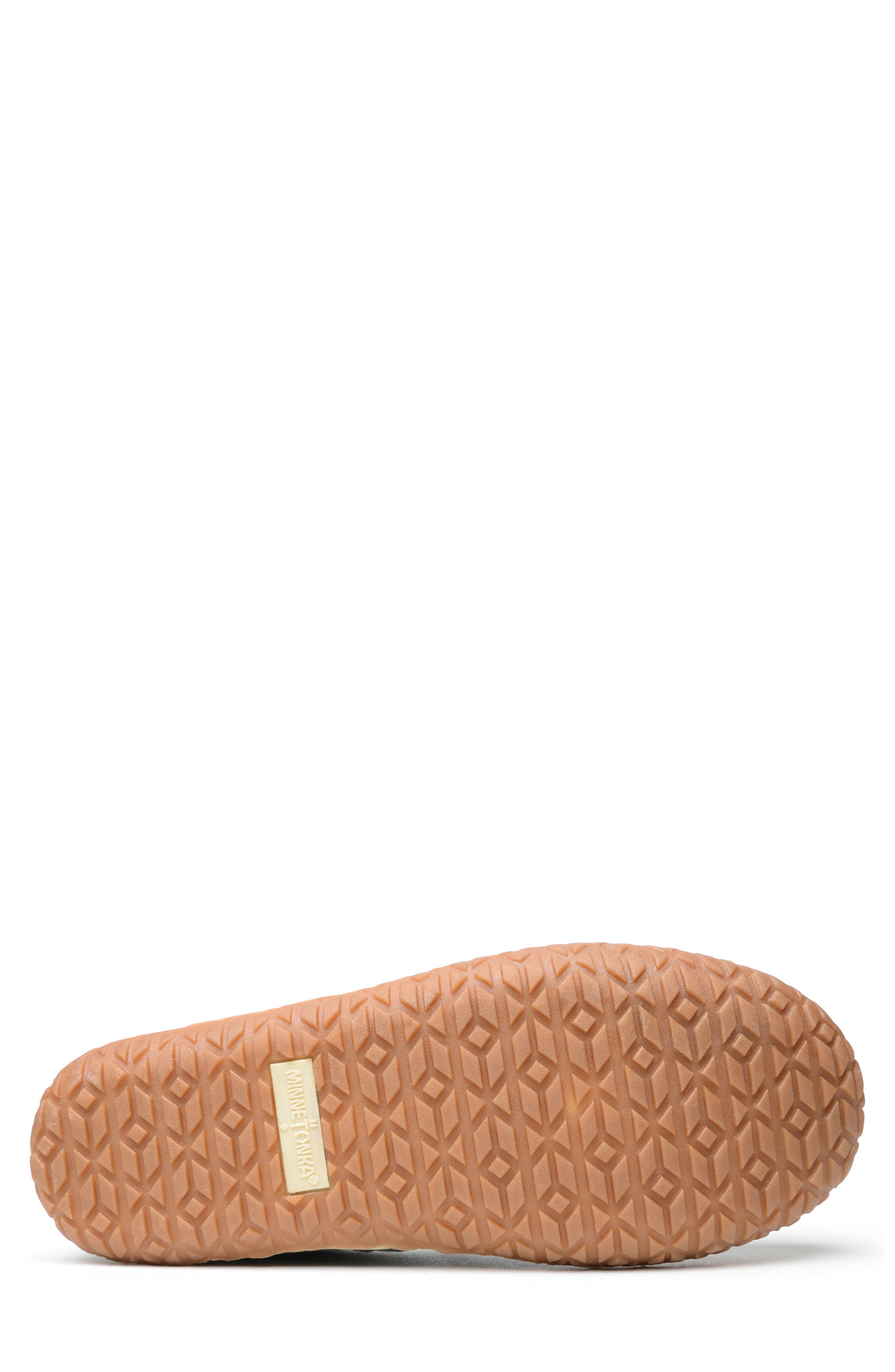 Minnetonka Tomm Faux Shearling Lined Hard Sole Slipper, Alternate, color, 