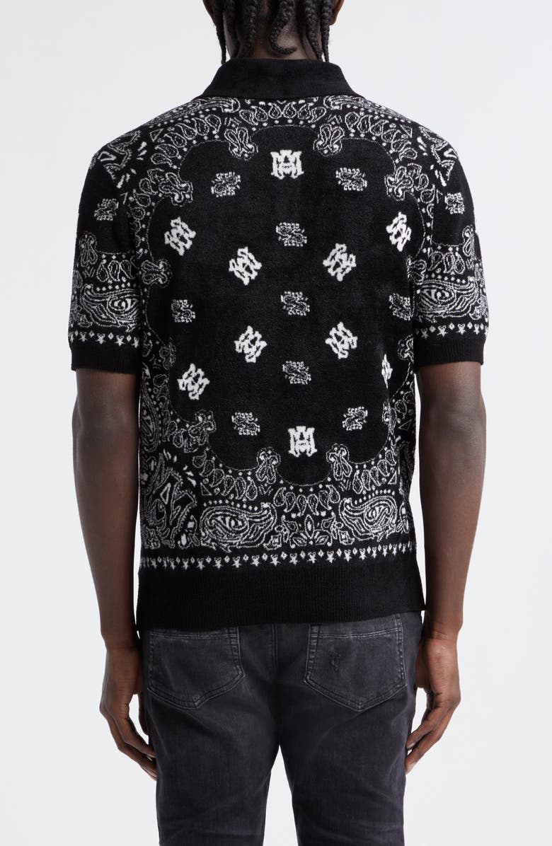 AMIRI Bandana Short Sleeve Polo, Alternate, color, 