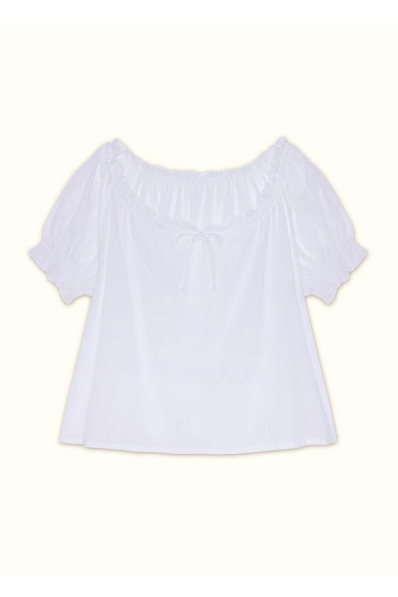 Clover Blouse, Alternate, color, White