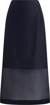 Polo Ralph Lauren Silk Organza Midi Skirt