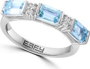 EFFY Sterling Silver Aquamarine Ring