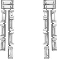 Reiss Livia Linear Crystal Drop Earrings