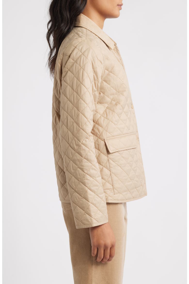 Corduroy Collar Quilted Jacket, Alternate, color, BISCU