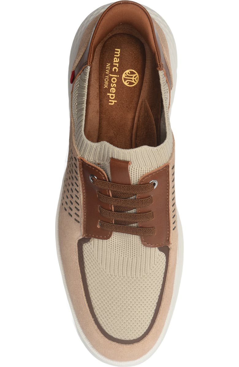 Marc Joseph New York Buffalo Street Hands Free Technology Lightweight Leather Sneaker, Alternate, color, Beige