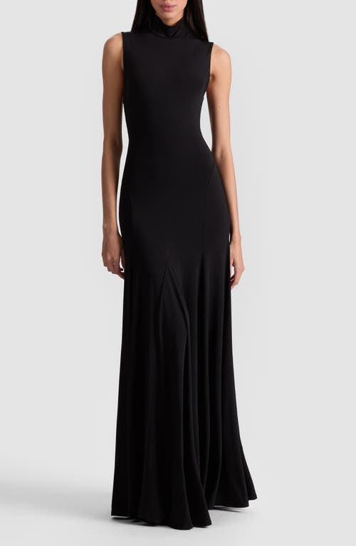 Alice And Olivia Augusta Open Back Maxi Dress In Black