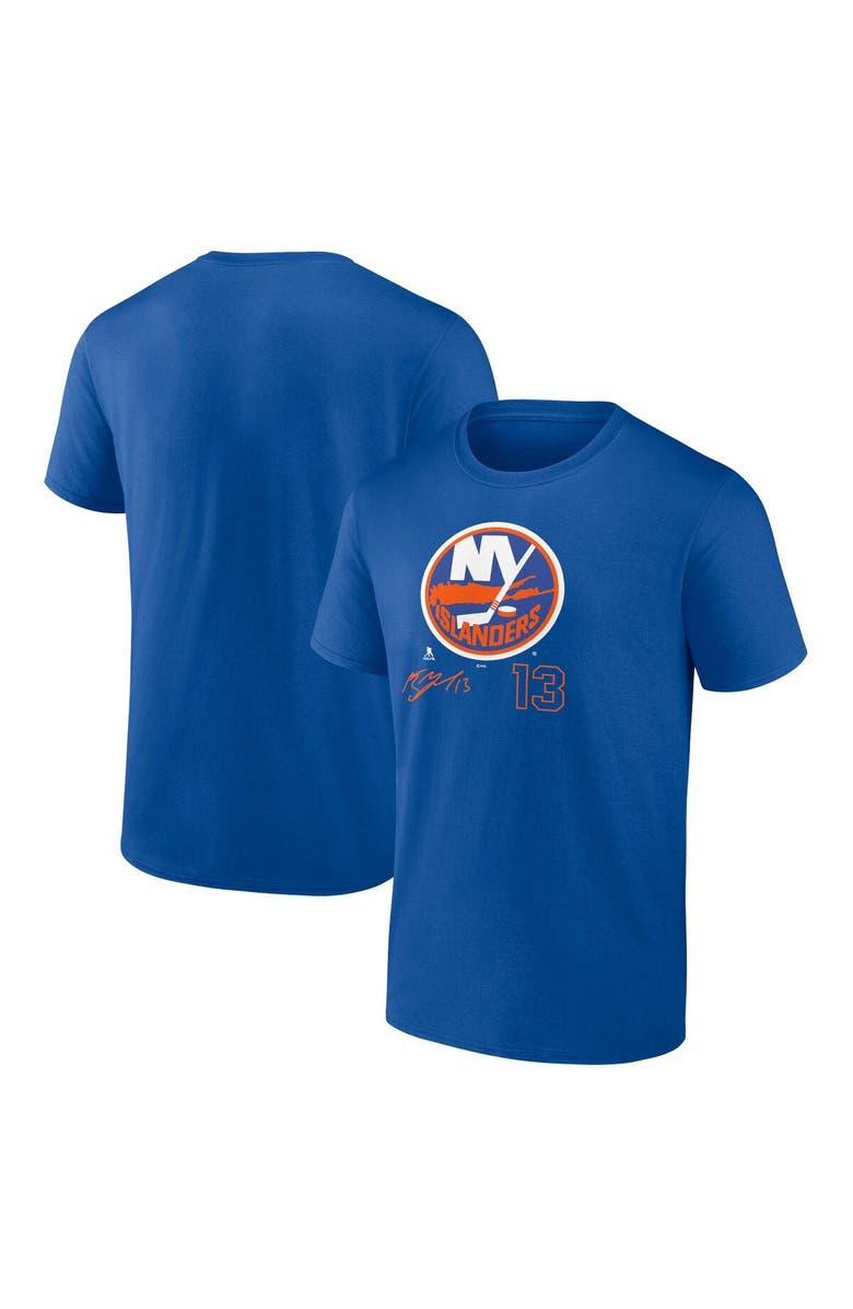 FANATICS Men's Fanatics Branded Mathew Barzal Royal New York Islanders Name and Number T-Shirt, Main, color, Royal