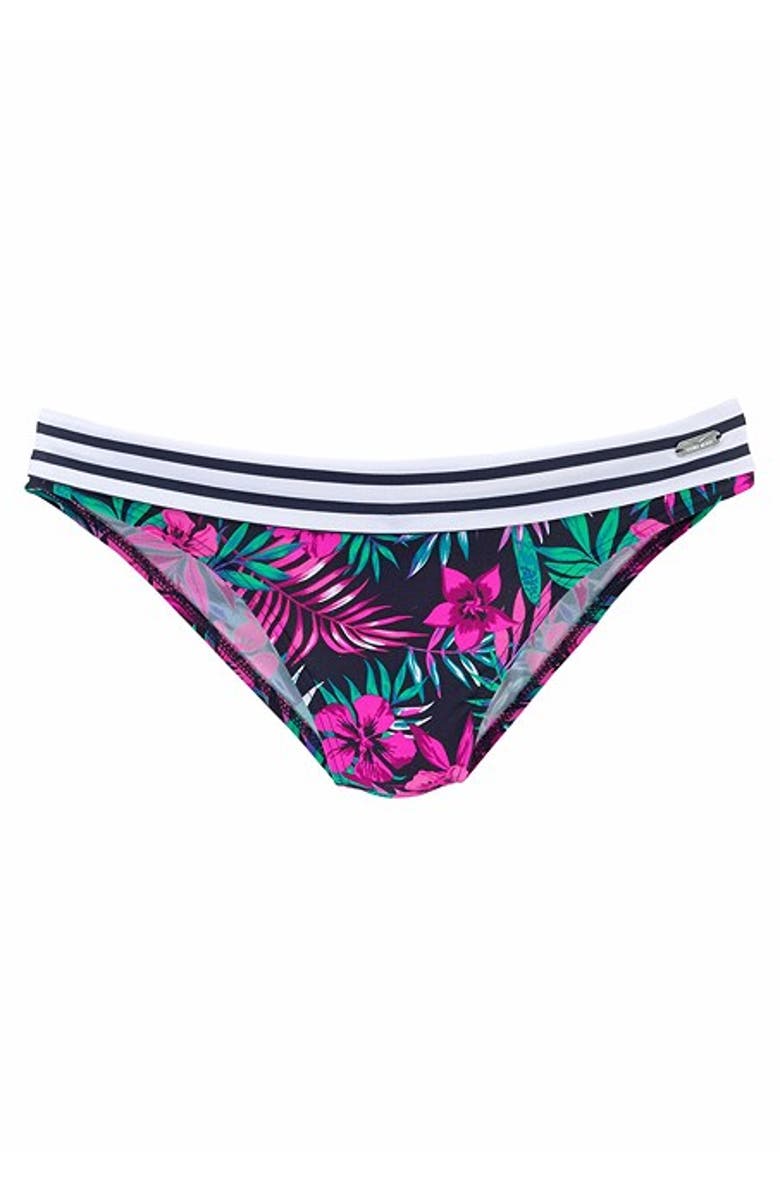 LASCANA Women's Fold Over Bikini Bottom, Alternate, color, Multi Print