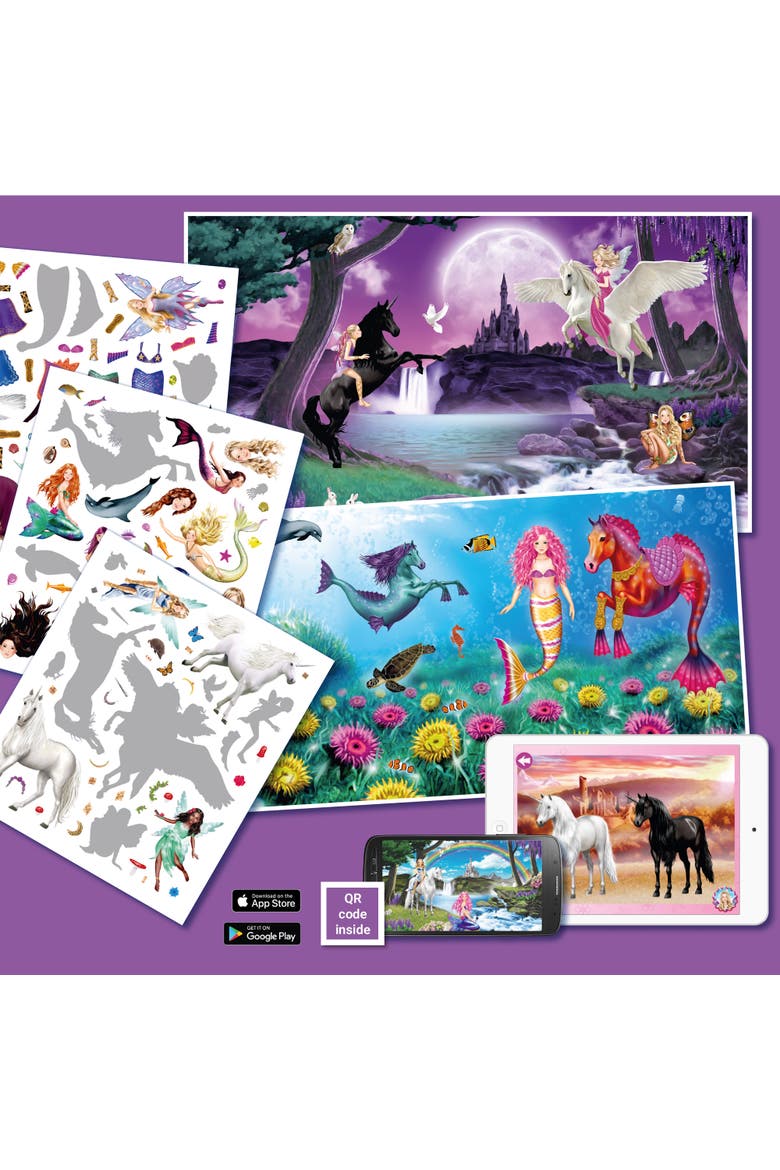 Panorama Sticker Book, Alternate, color, Multicolored