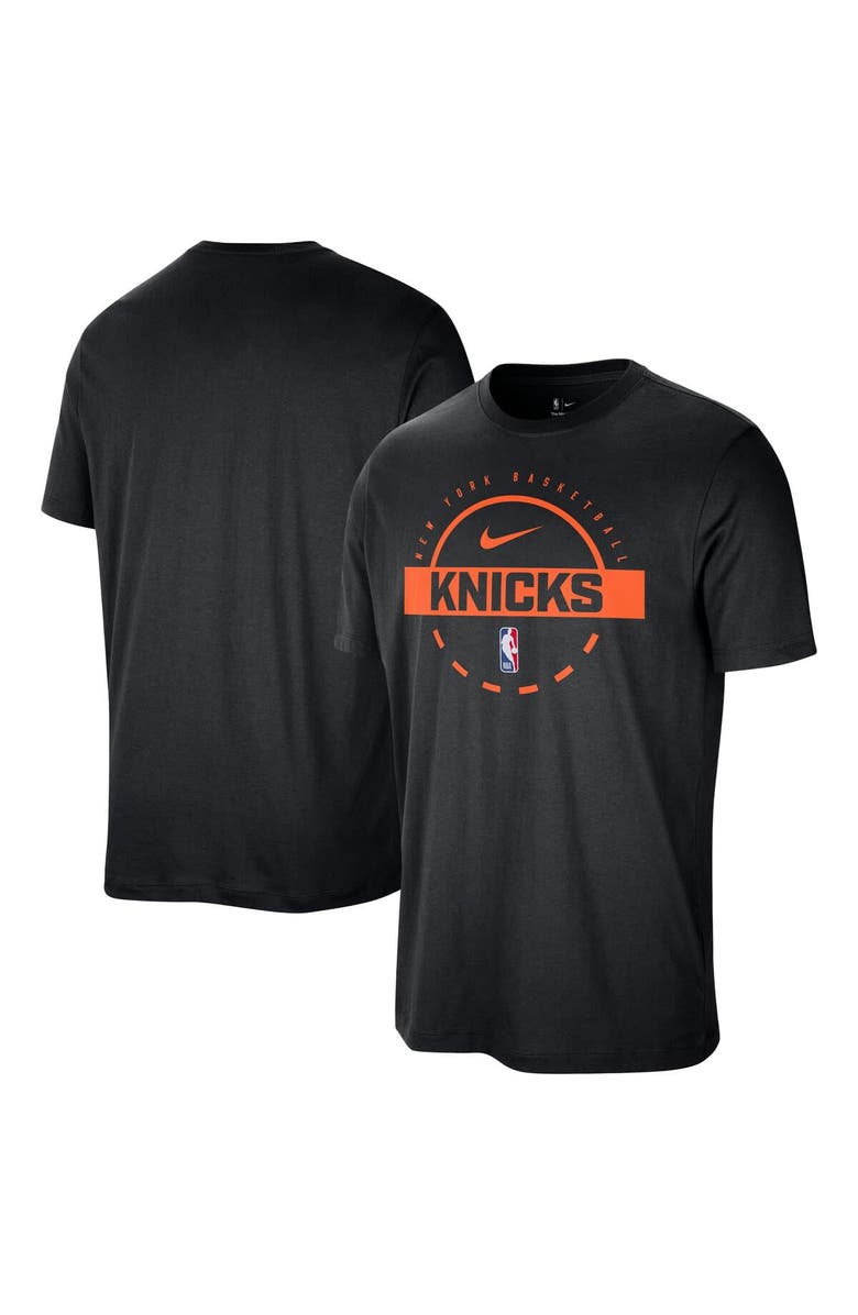 Nike Men's Nike Black New York Knicks Authentic Practice T-Shirt, Main, color, Black