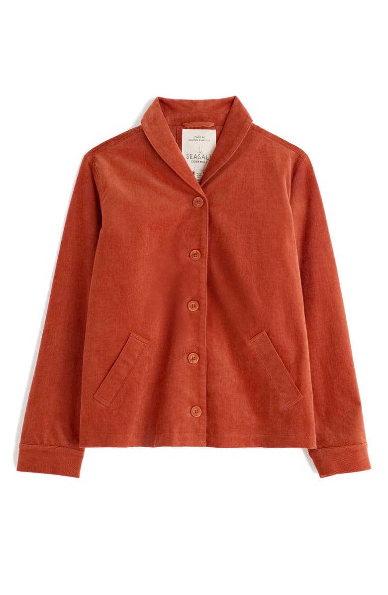 Seasalt Cornwall Brightwork Corduroy Jacket, Alternate, color, Terracotta
