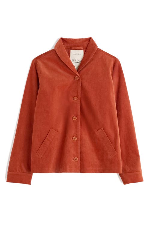 Seasalt Cornwall Brightwork Corduroy Jacket In Red