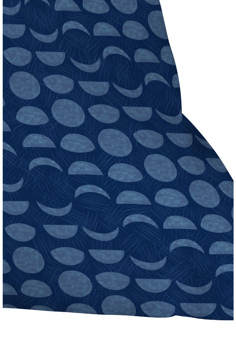Moon Sky Phases Blues Accent Pillow, Alternate, color, BLUE