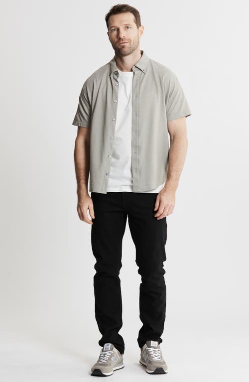 Jachs Short Sleeve Stretch Oxford Button-up Shirt