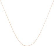 Haus of Brilliance 10K Gold 1/2 mm Slender & Dainty Fine Rope Chain Necklace