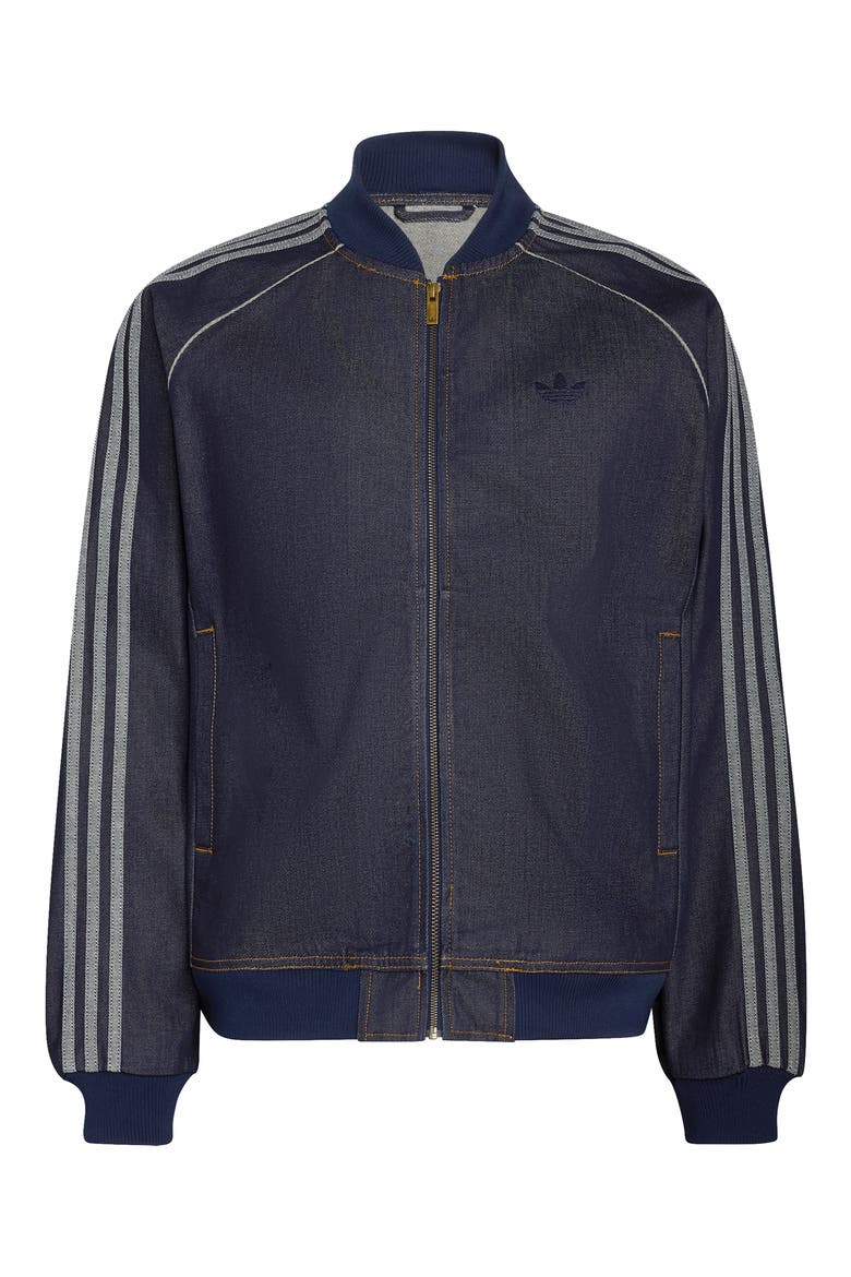 SST Denim Track Jacket, Alternate, color, INDIGO DENIM
