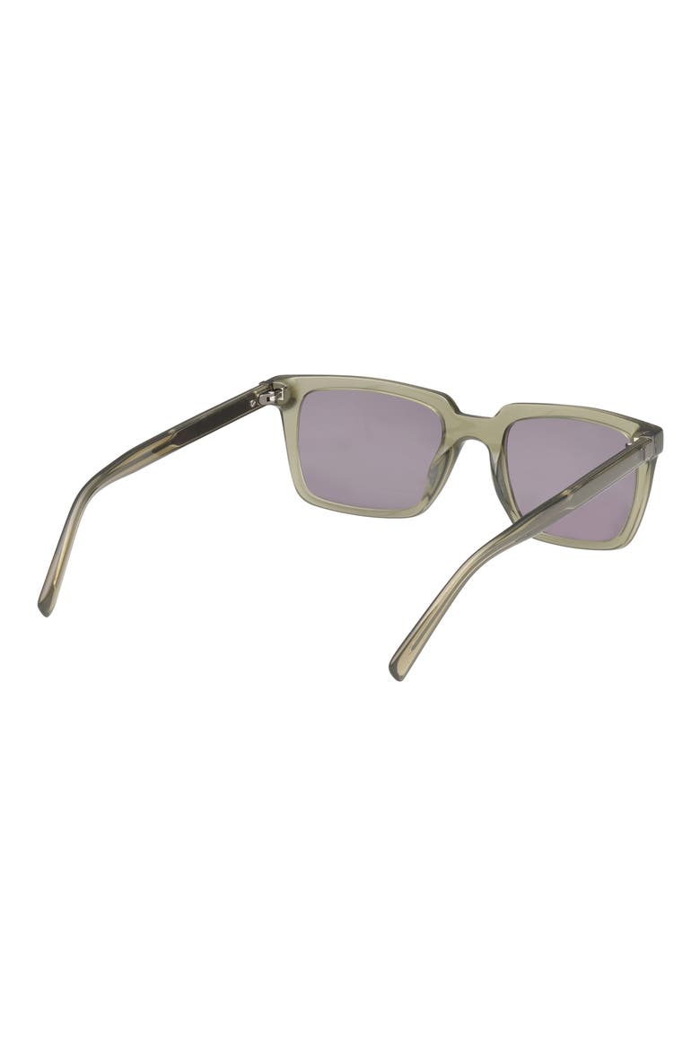 52mm Rectangular Sunglasses, Alternate, color, SHINY LIGHT GREEN / SMOKE