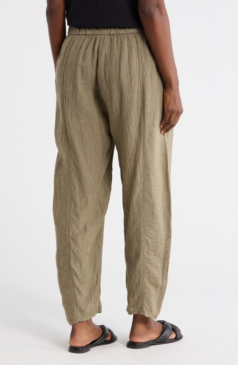 Eileen Fisher Stripe Organic Linen Lantern Pants, Alternate, color, Branch