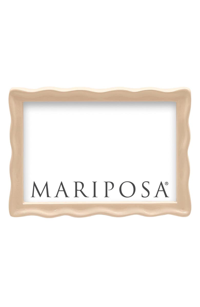 Mariposa Wavy Picture Frame, Main, color, Brown