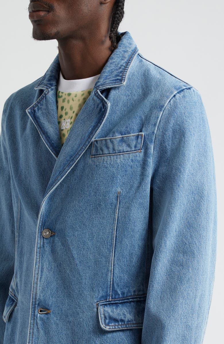Wales Bonner Eternity Denim Blazer, Alternate, color, 