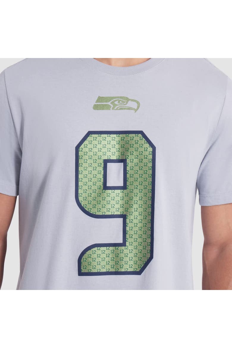 Men's Nike Kenneth Walker III Wolf Gray Seattle Seahawks 2025 Rivalries Collection Player Name & Number T-Shirt, Alternate, color, Gray