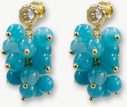 Classicharms Gia Amazonite Cascade Cluster Drop Earrings