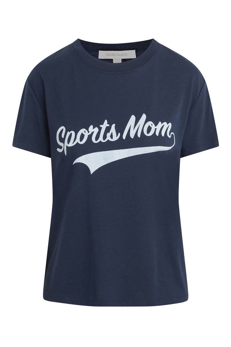 Sports Mom Graphic T-Shirt, Alternate, color, NAVY/ WHITE
