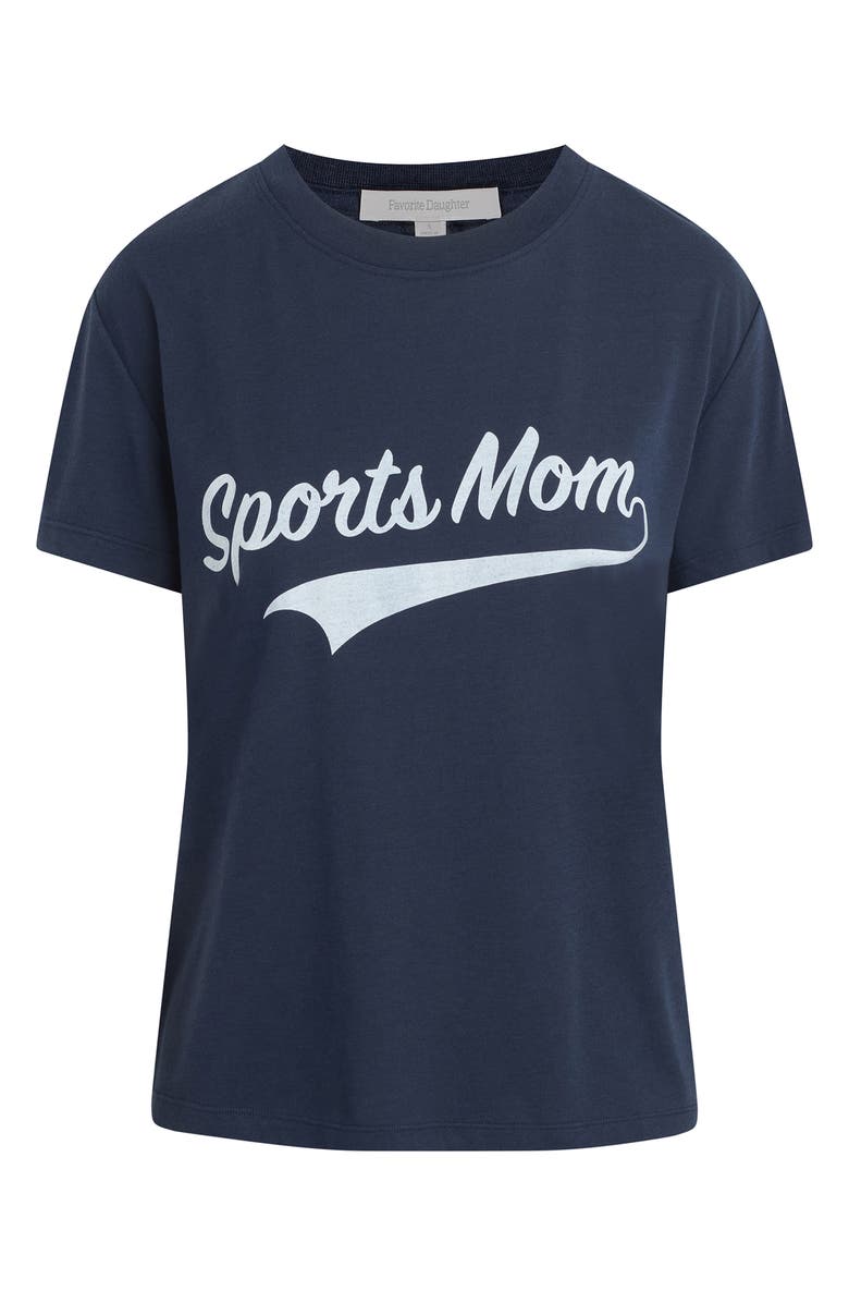 Favorite Daughter Sports Mom Graphic T-Shirt, Alternate, color, Navy/ White
