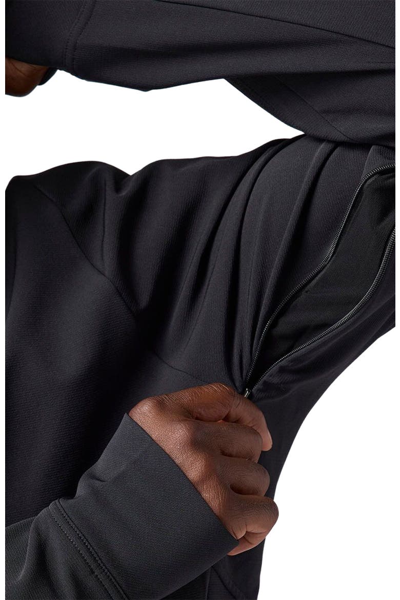 Destination Softshell Fleece Hoodie - Men's, Alternate, color, Black