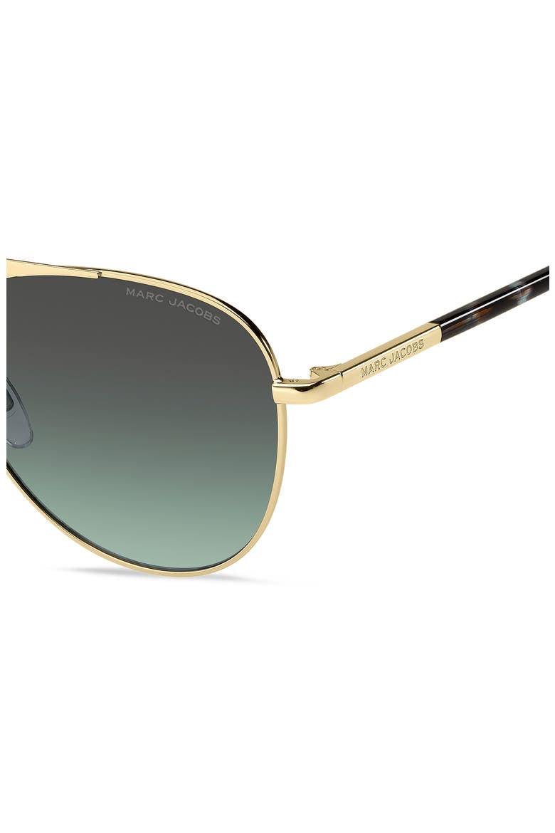 59mm Gradient Pilot Sunglasses, Alternate, color, GOLD BLUE/ GREY GREEN