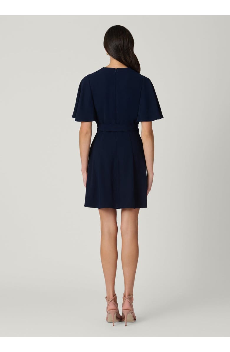 Shoshanna Sophie Crepe Dress, Alternate, color, Navy