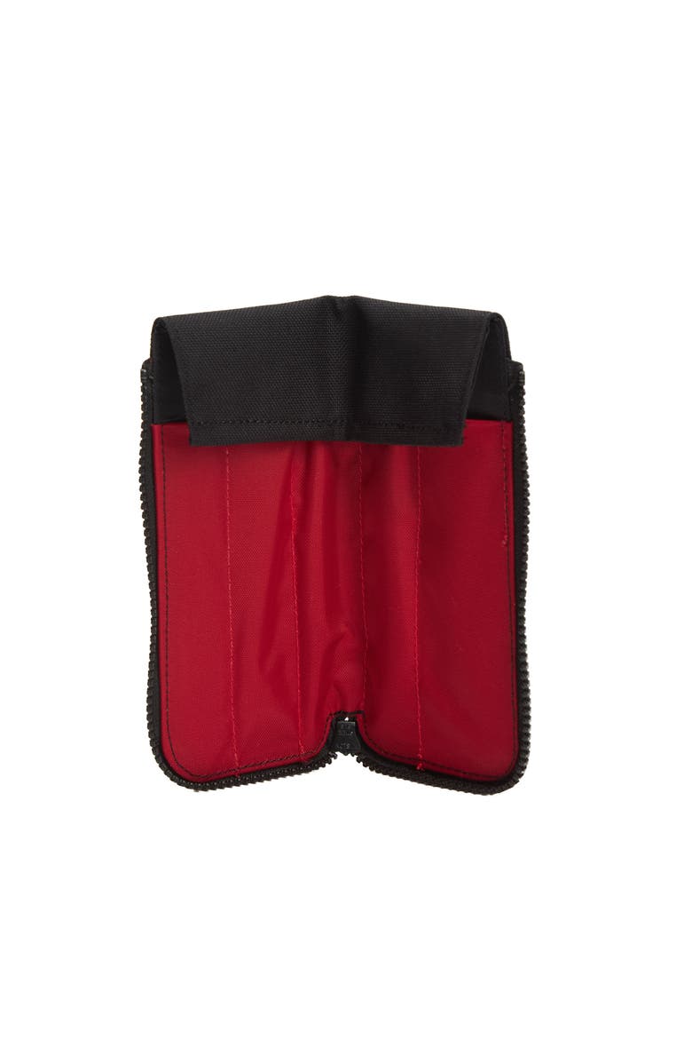 Halfzip Pen Case, Alternate, color, Black