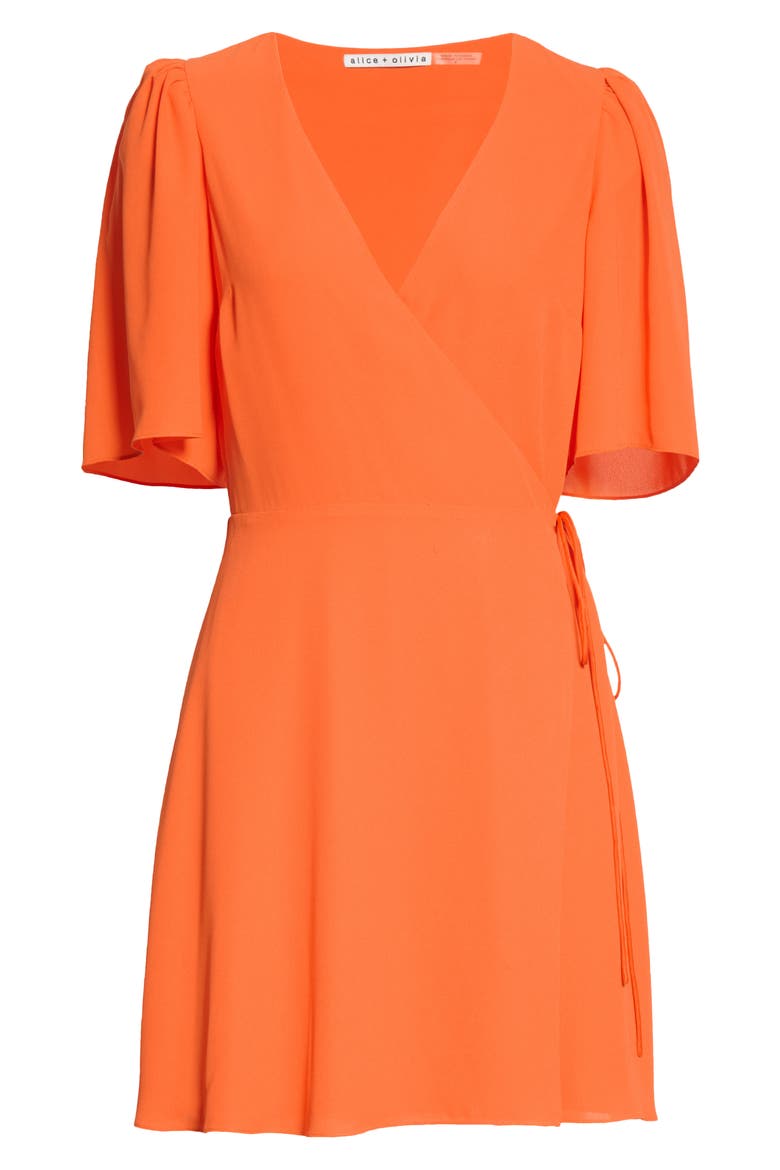 Sandra Wrap Dress, Alternate, color, MONARCH