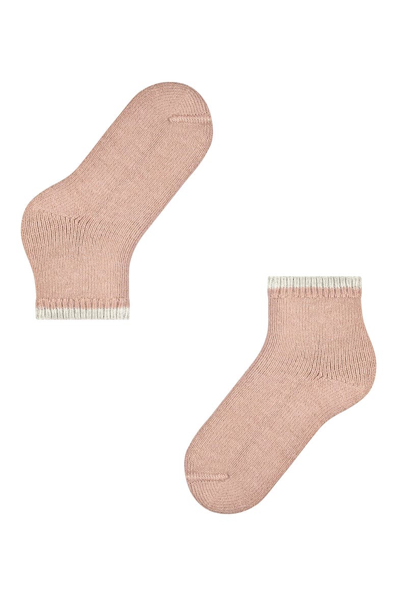 Cosy Plush Short Socks, Alternate, color, ROSEWATER