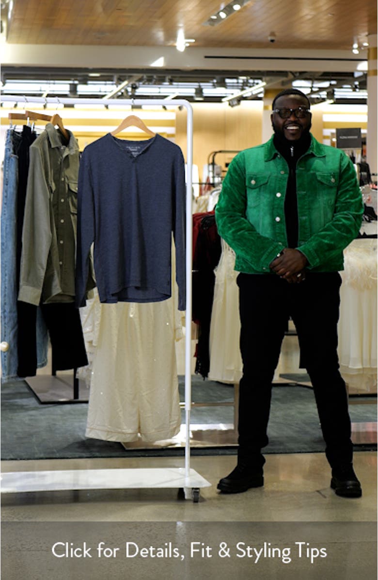 Burnout Notch Neck Henley, sales video thumbnail