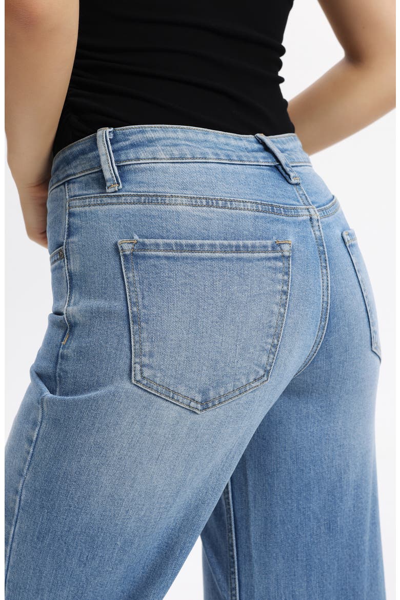 Mid Rise Wide Leg Jeans, Alternate, color, LIGHT BLUE