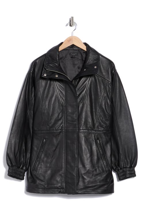 Rag & Bone Millie Leather Jacket In Black