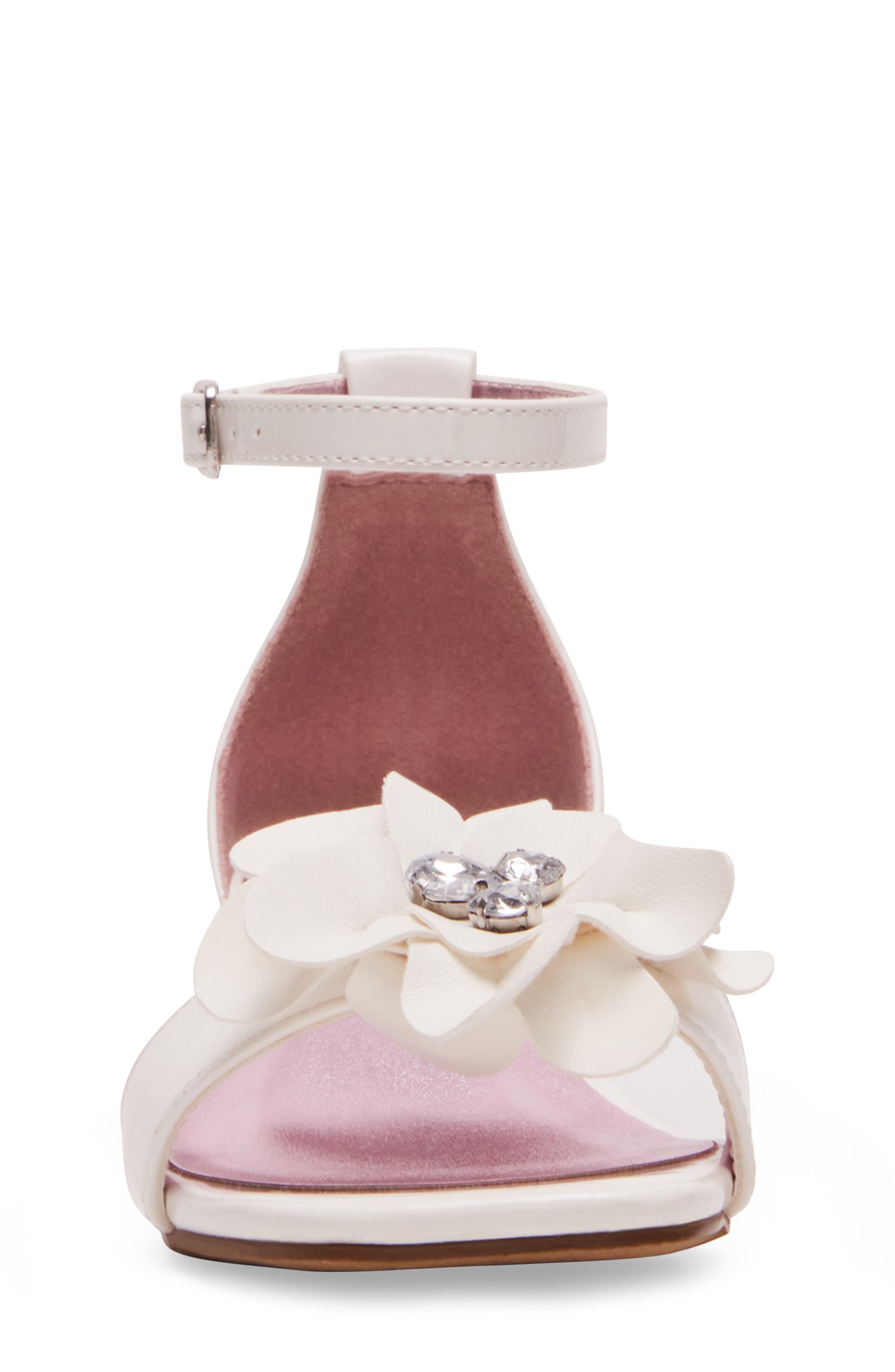 Steve Madden Kids
 Jlessa Ankle Strap Sandal, Alternate, color, White