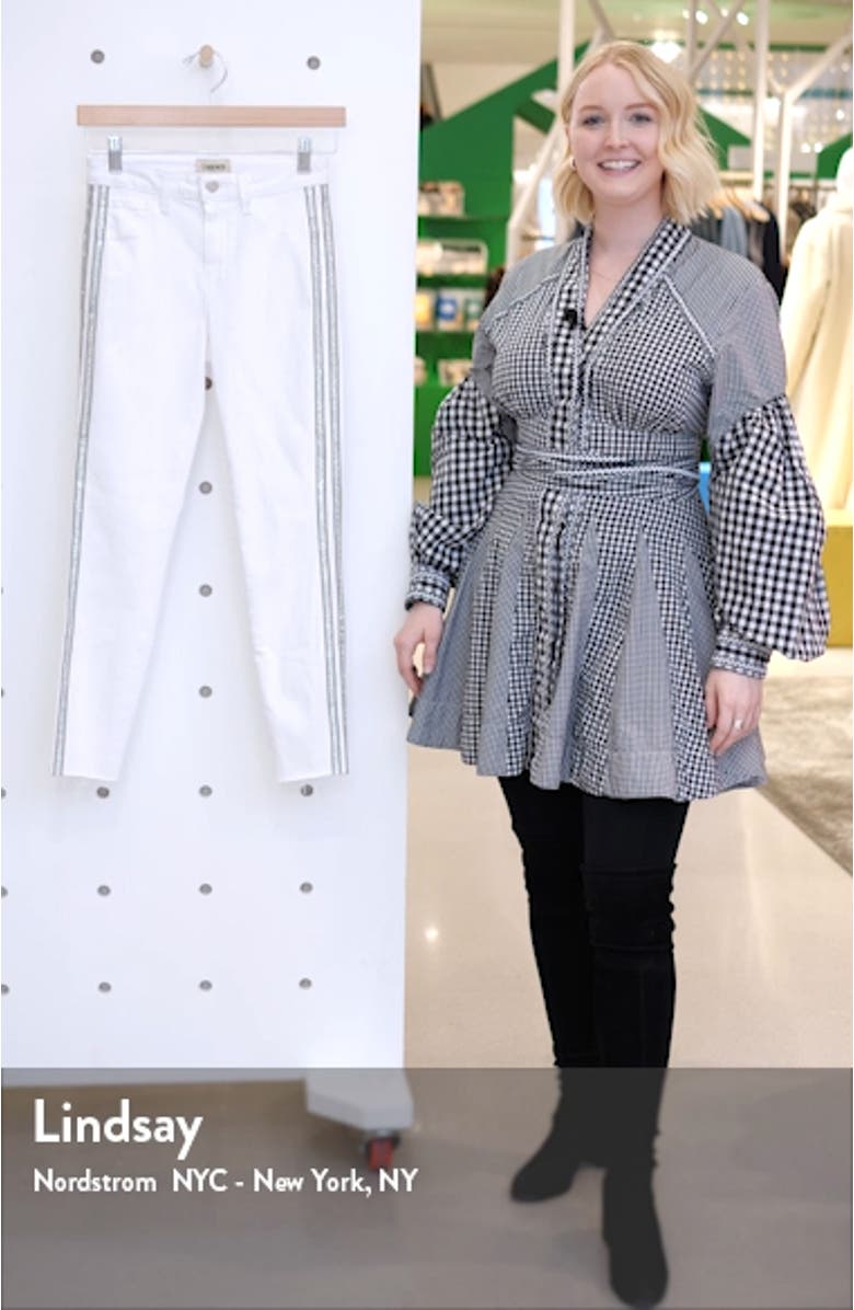 Margot Crystal Side Stripe High Waist Skinny Jeans, sales video thumbnail