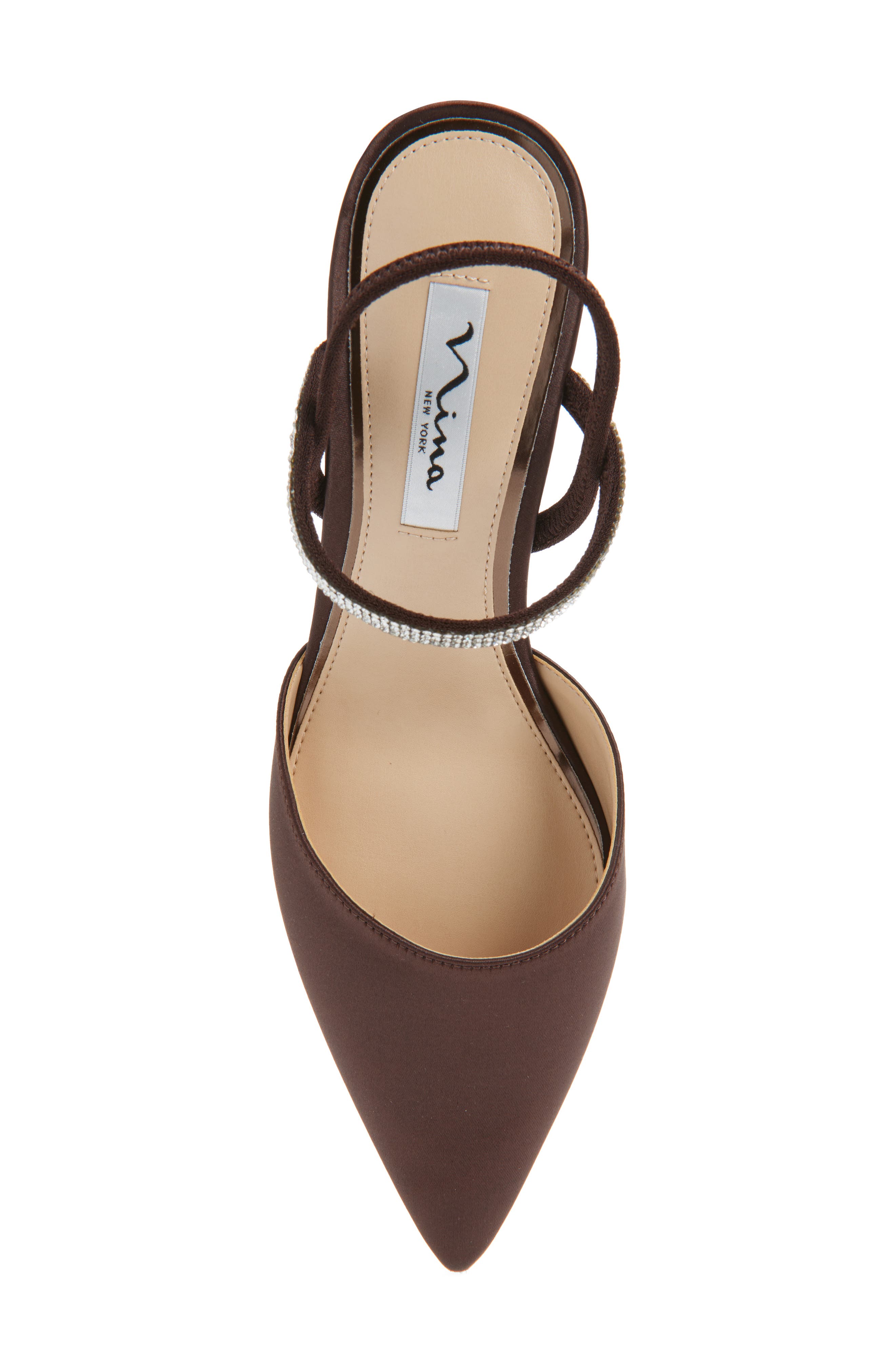 Billie Slingback Pointed Toe Pump, Alternate, color, CHOCOLATE