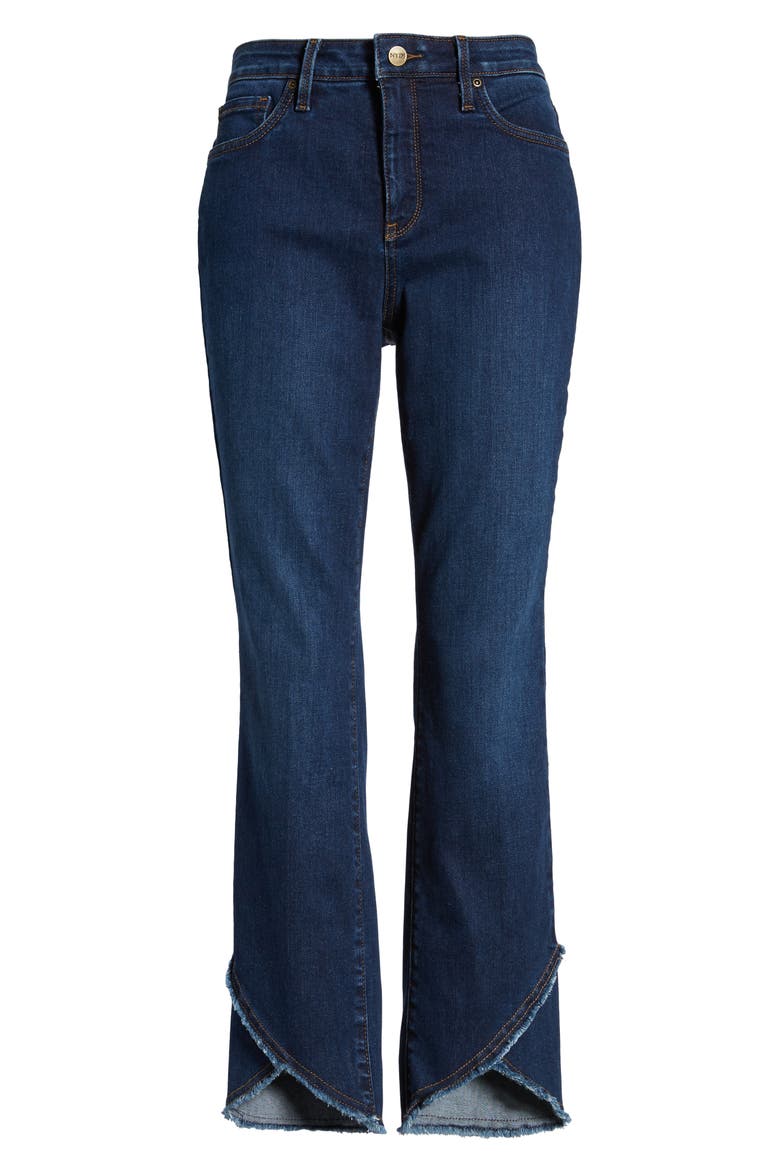 Sheri Crisscross Hem Slim Ankle Jeans, Alternate, color, COOPER