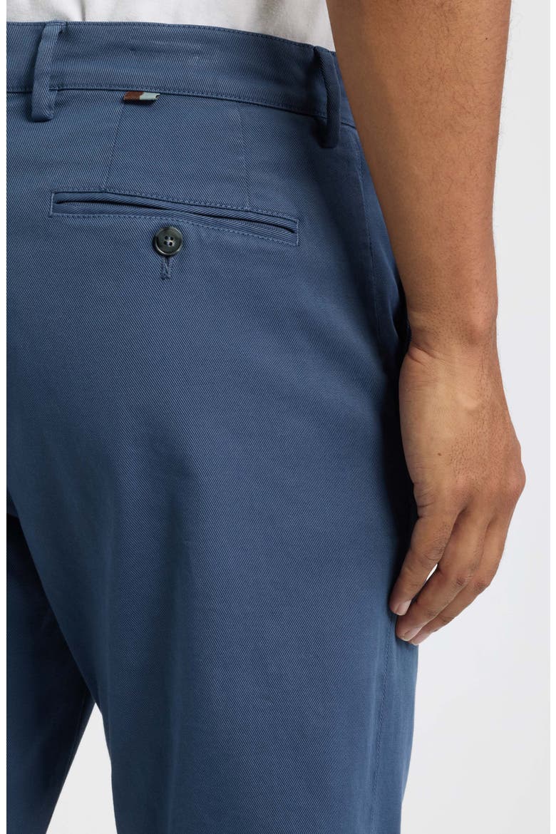 Regular Fit Gabardine Trousers, Alternate, color, BLUE
