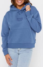 Rip Curl Surf Staple Relaxed Fit Cotton Blend Hoodie