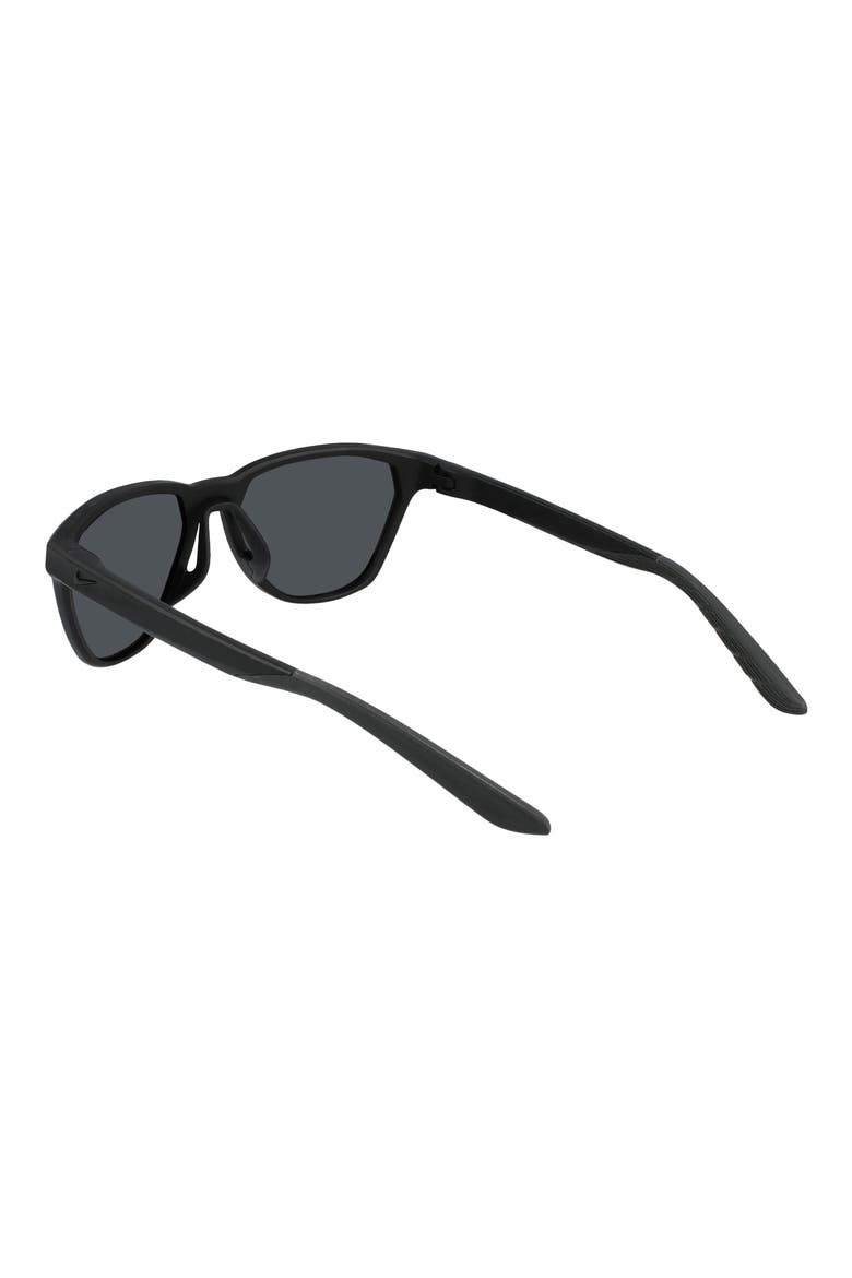 Maverick Rise 56mm Tea Cup Sunglasses, Alternate, color, MATTE BLACK/DARK GREY