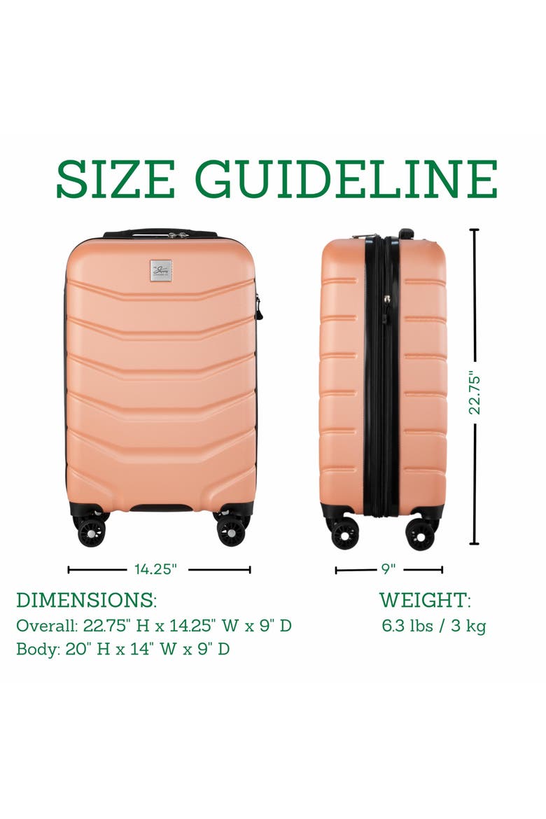 Silverton Hardside Expandable 20" Carry On Spinner Luggage, Alternate, color, Papaya Punch