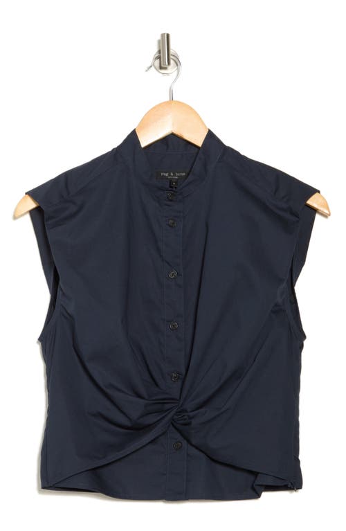 Rag & Bone Rita Sleeveless Poplin Shirt