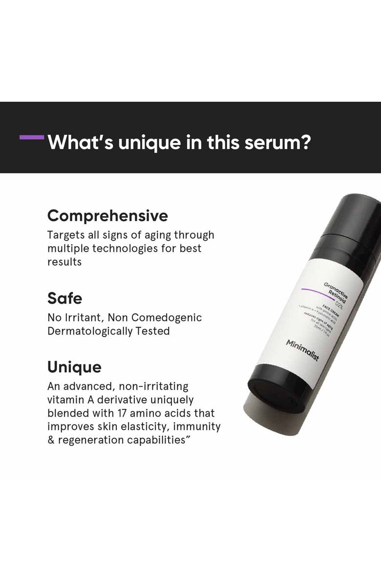 Minimalist Granactive Retinoid 02% Face Cream, Alternate, color, 