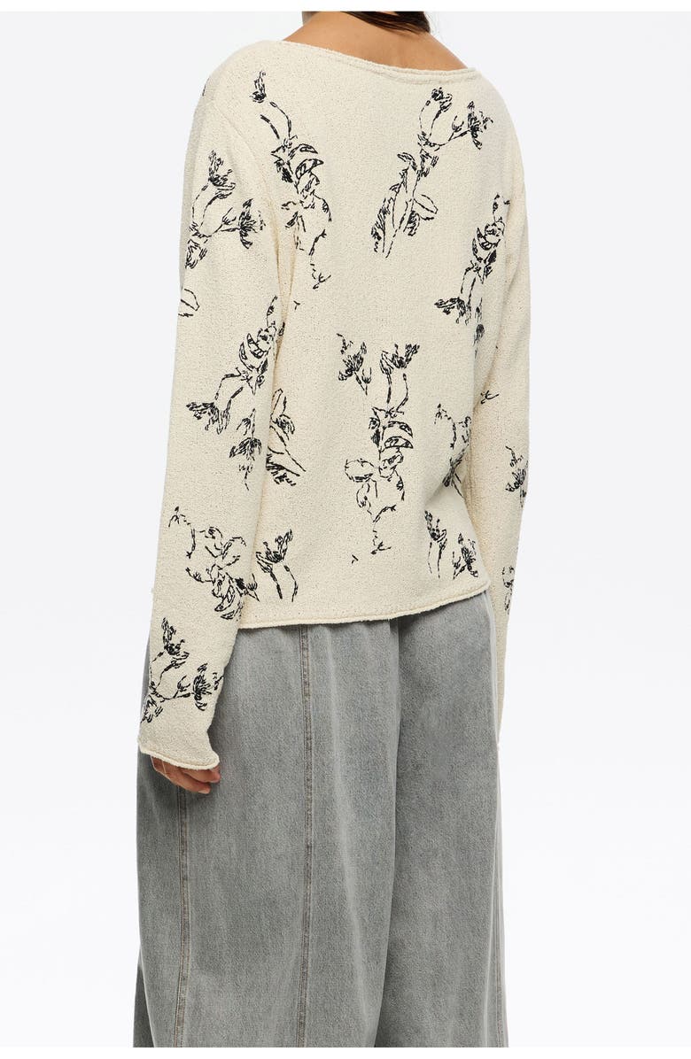 Bimba y Lola Notebook Sweater, Alternate, color, Notebook Light Yellow