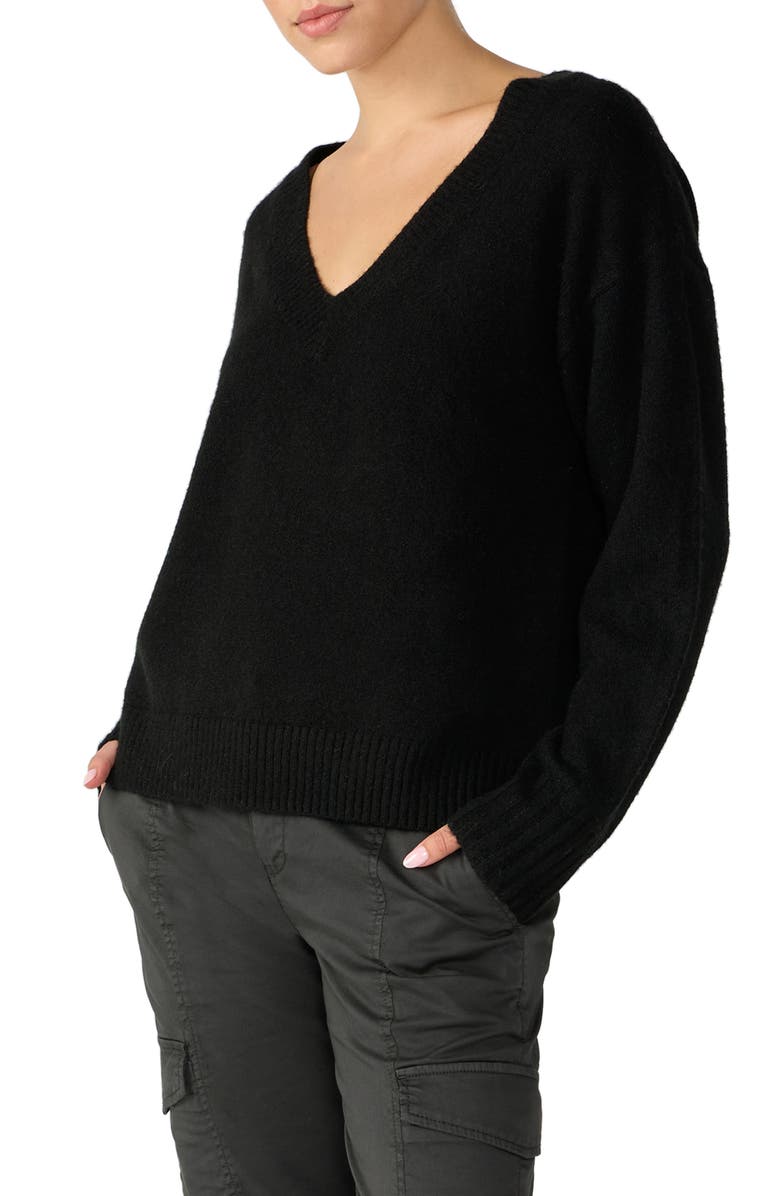Sanctuary Easy Breezy V-Neck Sweater, Alternate, color,